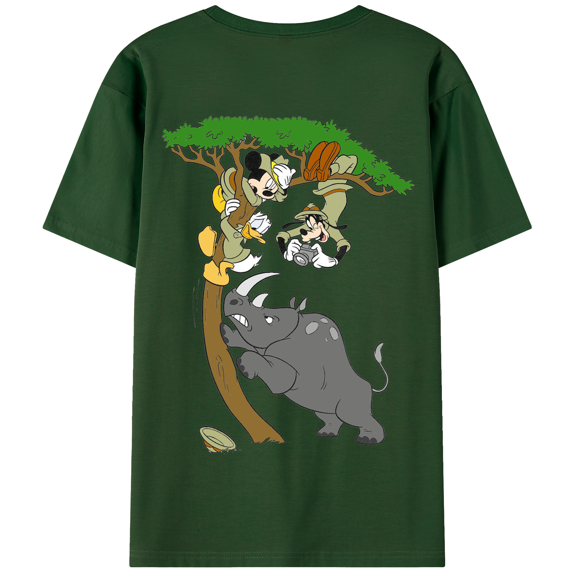 （画像用） ミッキーマウス Mickey Mouse 綿100％半袖Tシャツ（背面プリント）